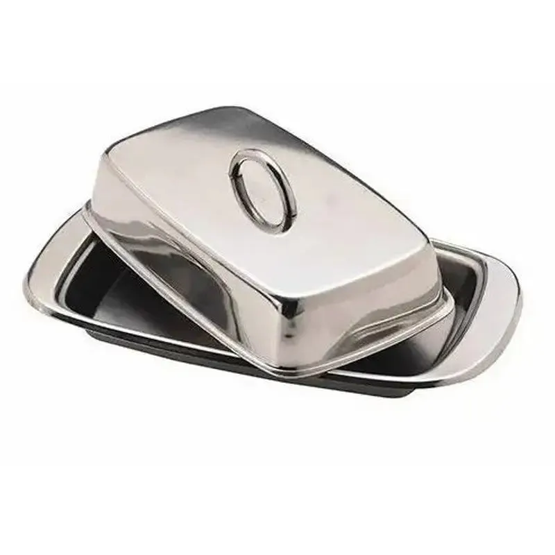 Kitchen Craft Stainless Steel Covered Butter Dish