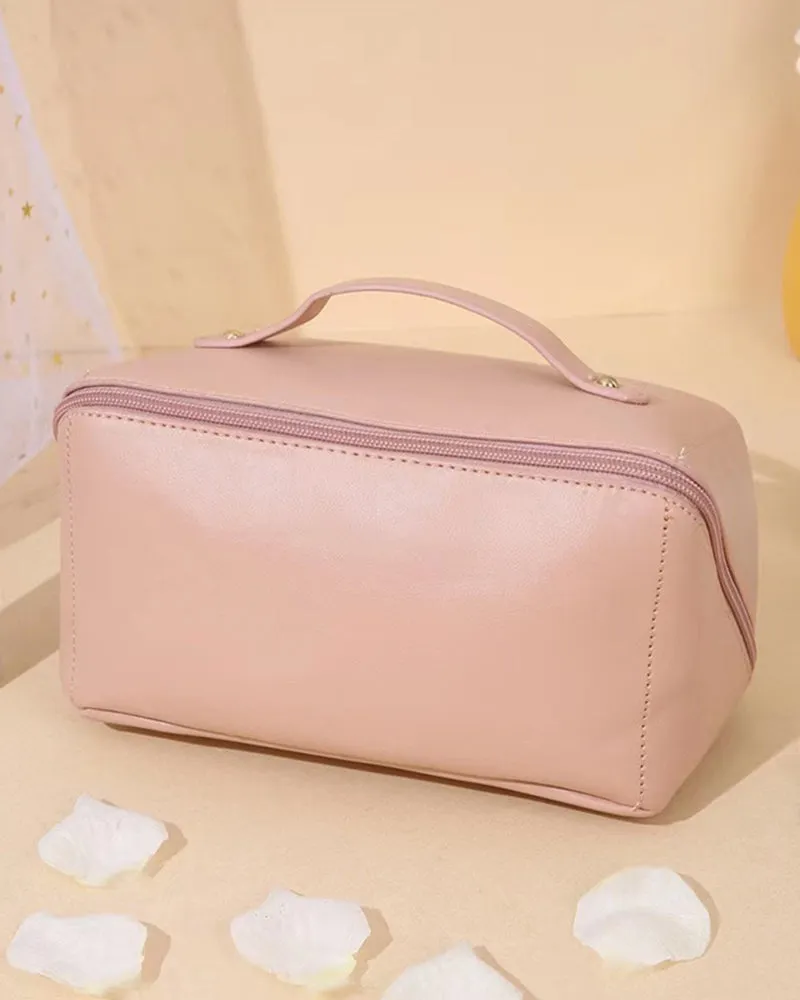 Large capacity travel cosmetic bag