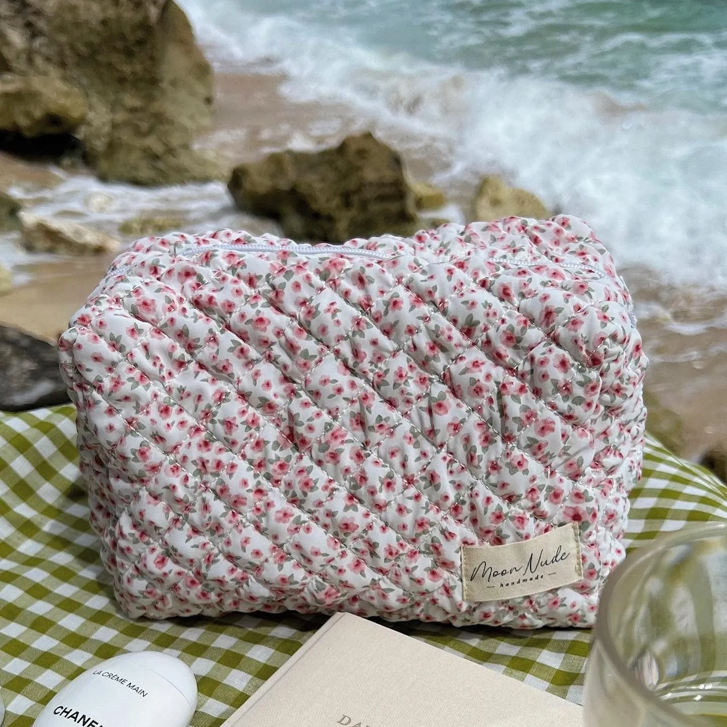 Large Cosmetic Bag - Peony