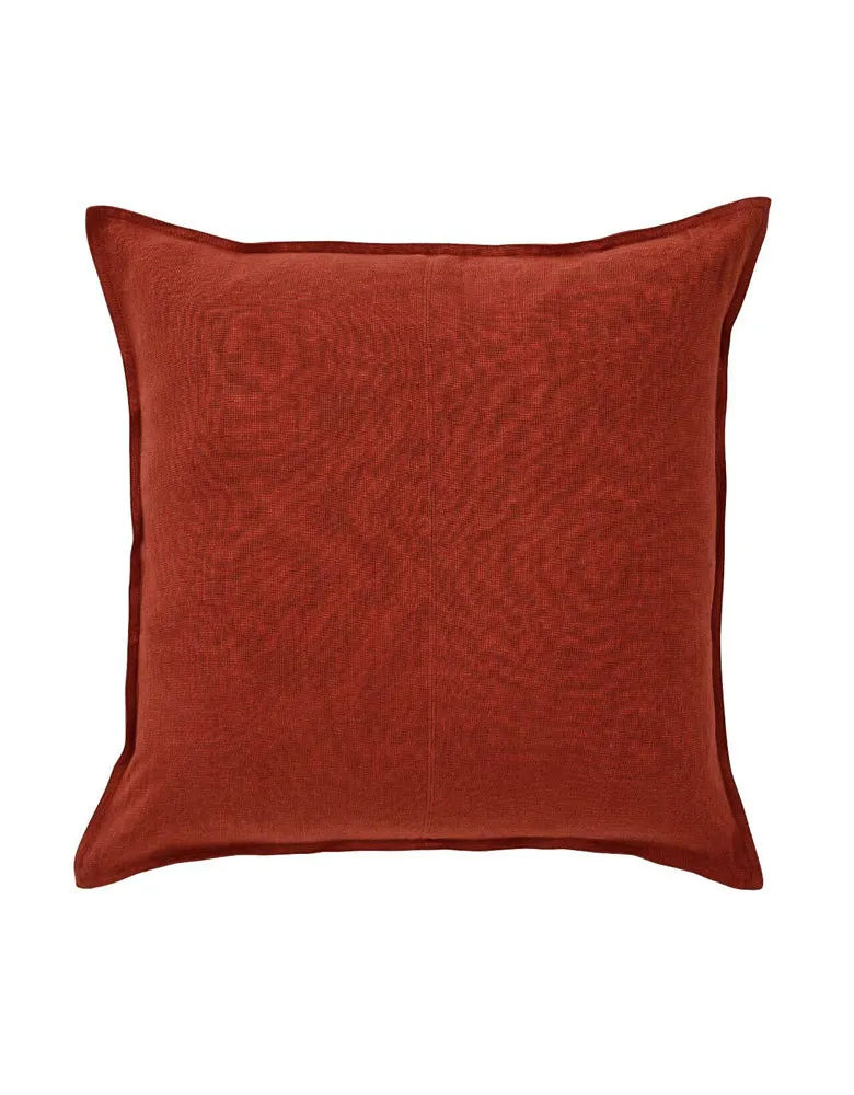 Linen Cosmo Cushion Sienna