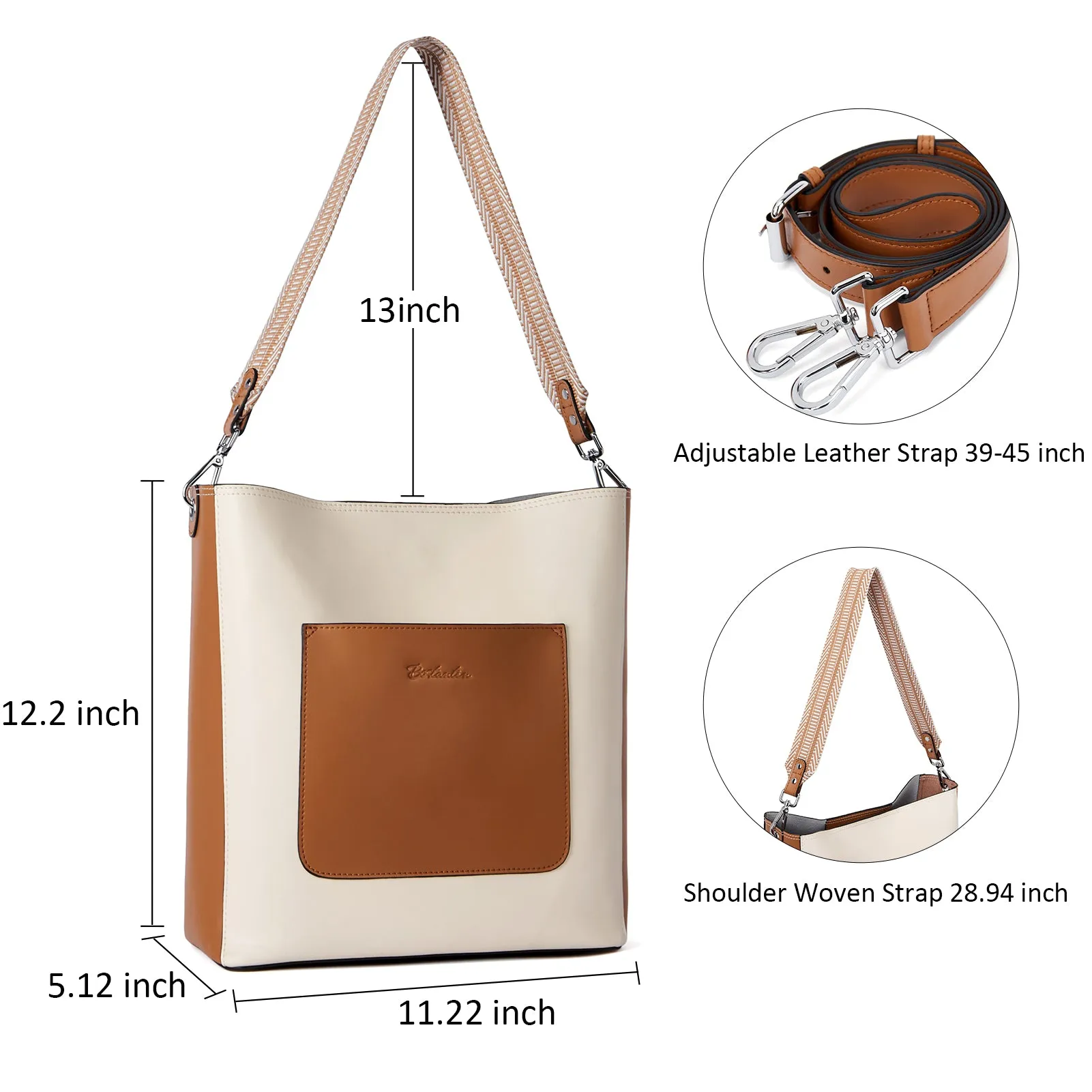 Lotty Genuine Leather Hobo Handbag - Soft & Supple with Adjustable Strap