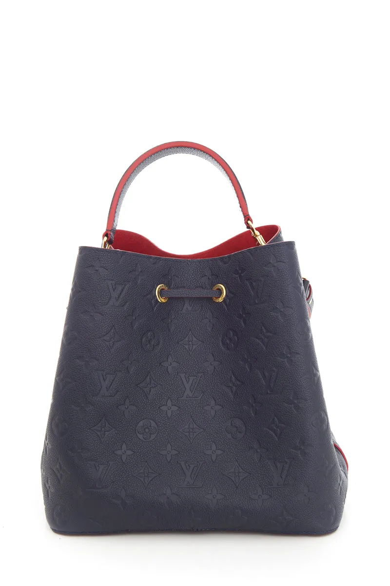 Louis Vuitton Navy Monogram Empriente Noe Bucket Bag