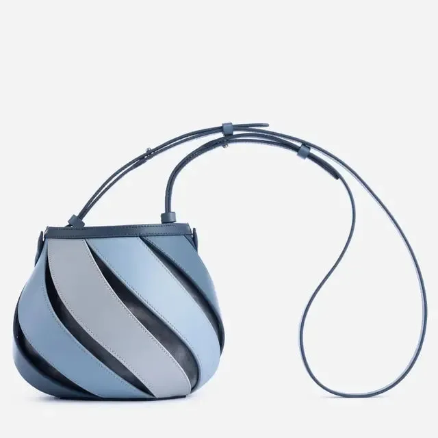 Luxury Brand Designer Fashion Retro Geometric Bucket Bag