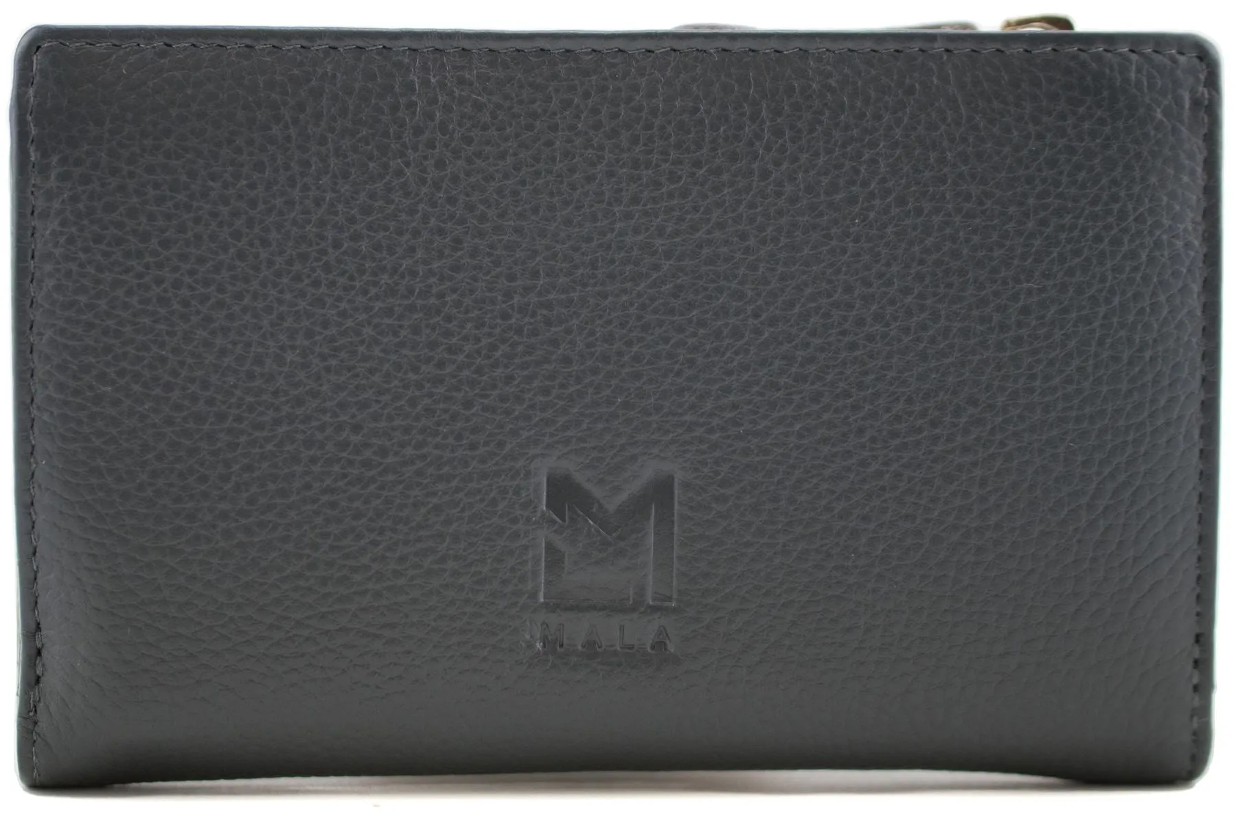 Mala Leather Beau Collection Leather Tri Fold Purse RFID Blocking 3660_89