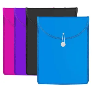 Marbig Top Load Files Folder With Elastic Closure PP A4 Assorted Colours Pack 20