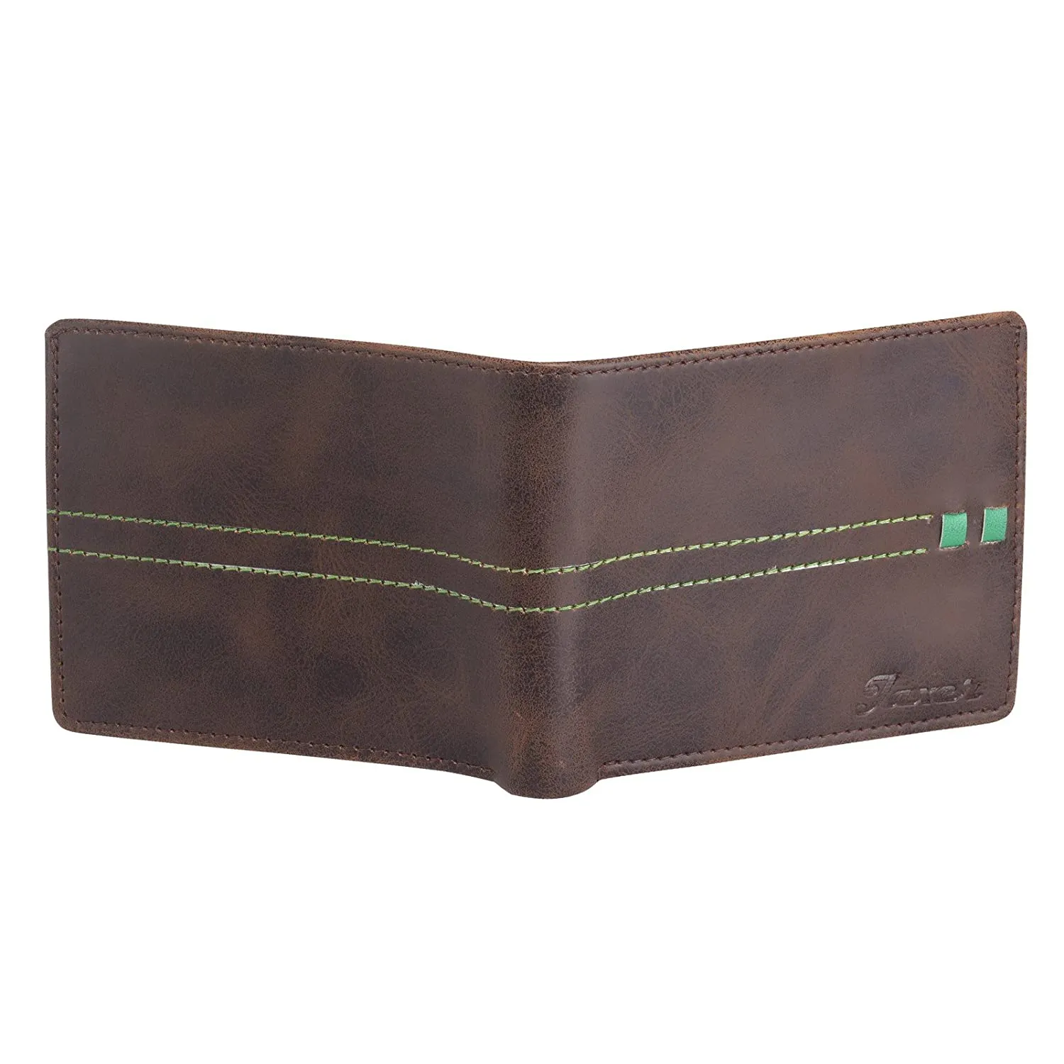 Men Casual Brown Genuine Leather Wallet - Mini  (3 Card Slots)