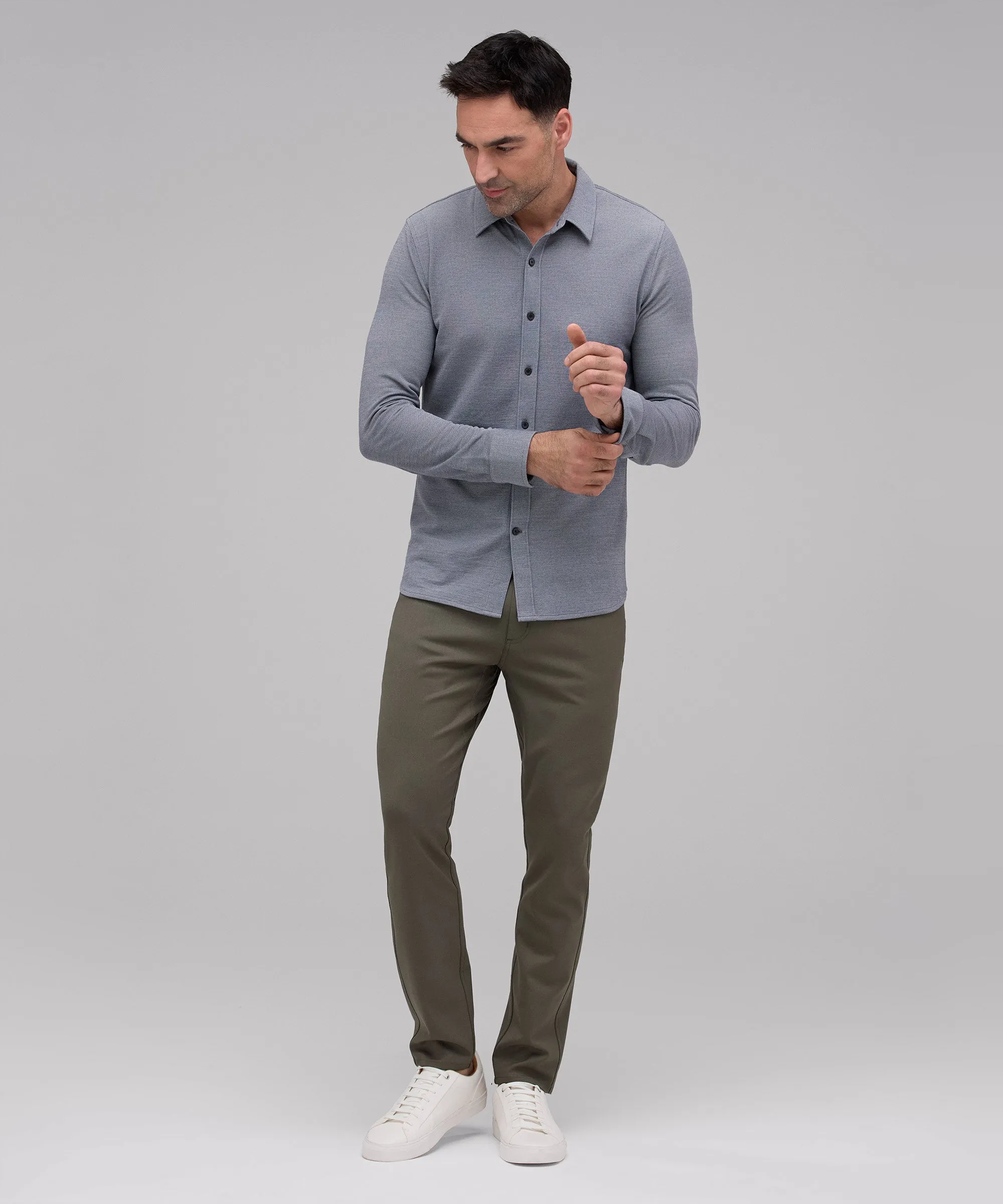 Men's Merino Button-Up