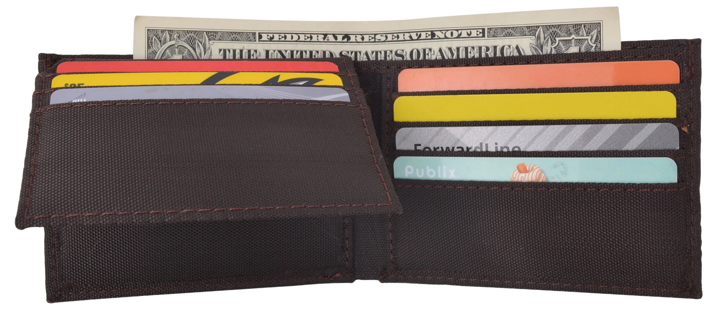 Men's Nylon Slim Classic Bifold Wallet in Colors Thin Wallets for Boys