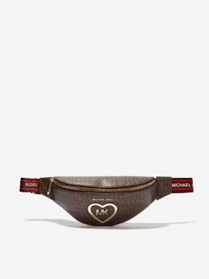 Michael Kors Girls Logo Belt Bag in Brown