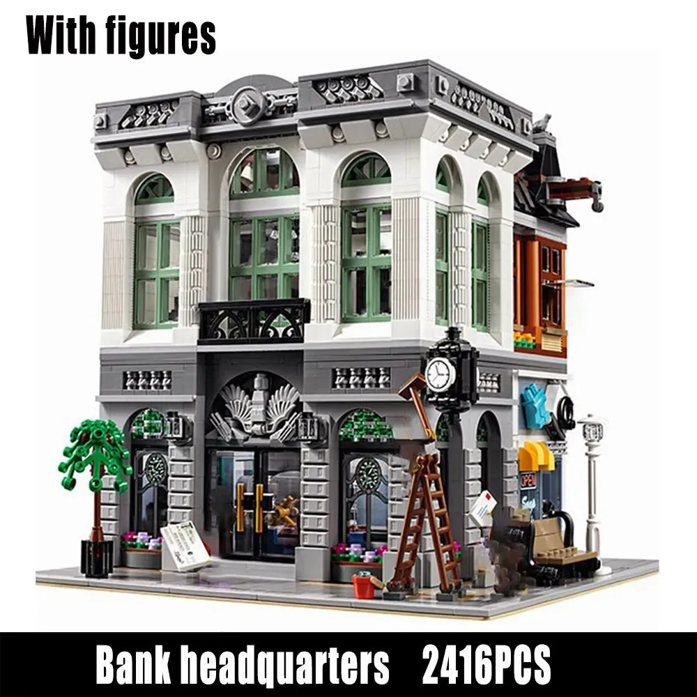 MOC 15001 Creator Expert City Brick Bank Bricks Toys