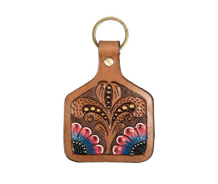 Myra Hand-tooled Key Fob