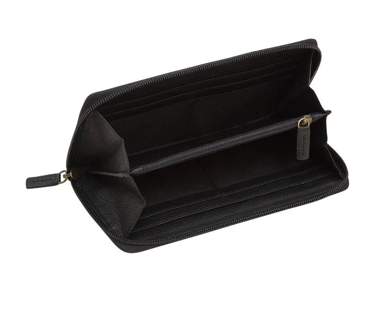 Myra Women's Black Royalty Leather Wallet