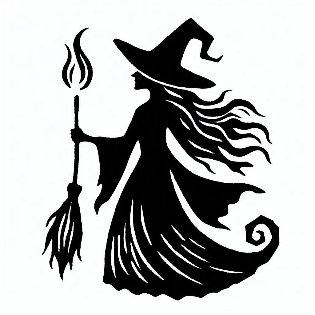 NEW - Linocut Witch Design Wax Seal Stamp