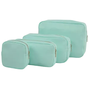 Nylon Cosmetic Bags in Mint