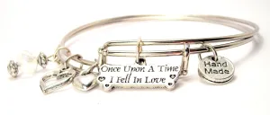 Once Upon A Time I Fell In Love Expandable Bangle Bracelet Set