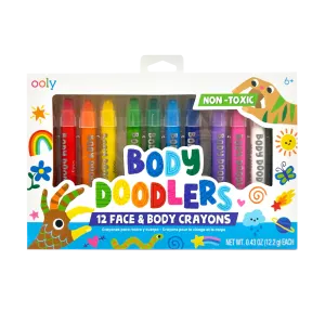 Ooly Body Doodlers Face & Body Crayons - Set of 12