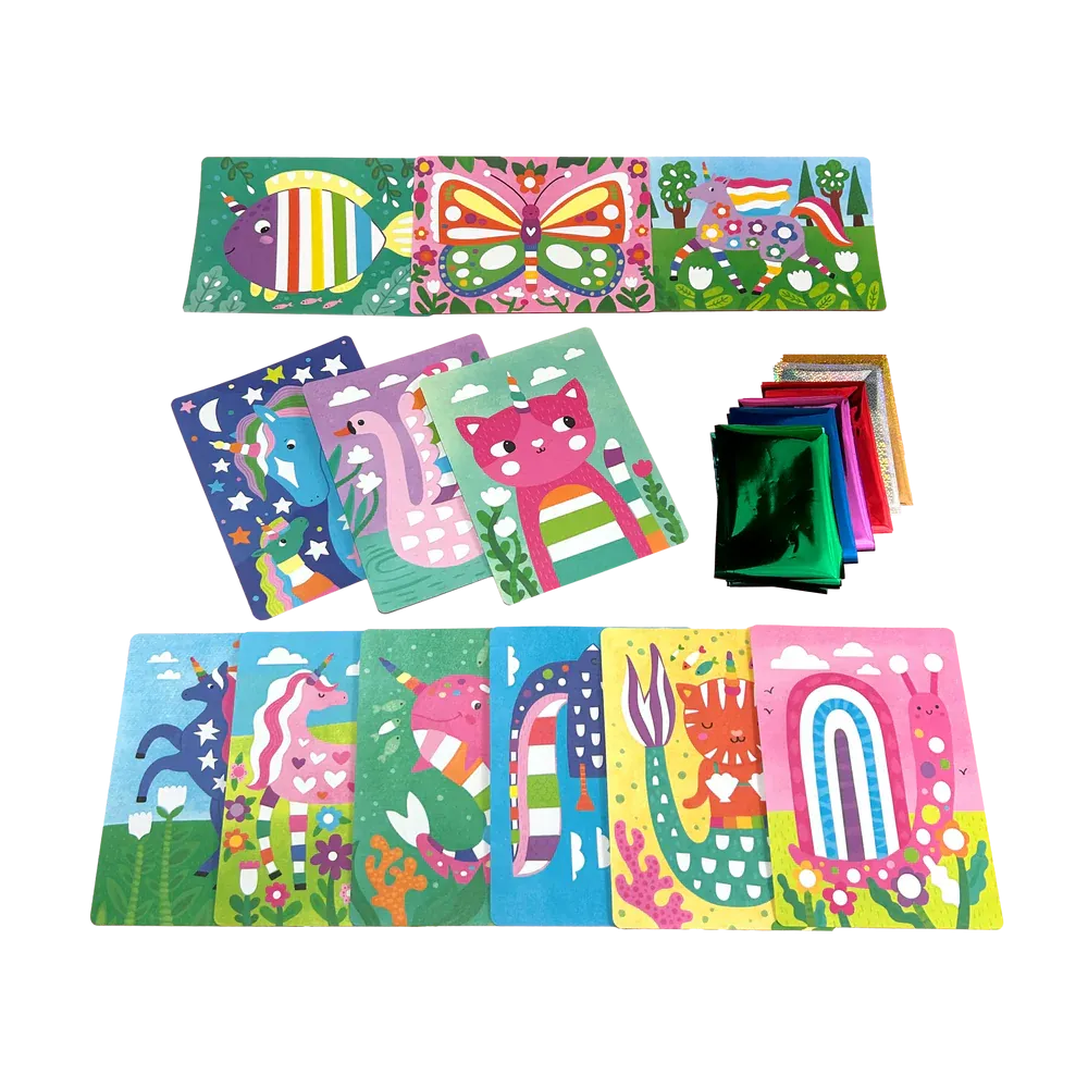 Ooly Foil-tastic Foil Art & Coloring Set - Whimsical World