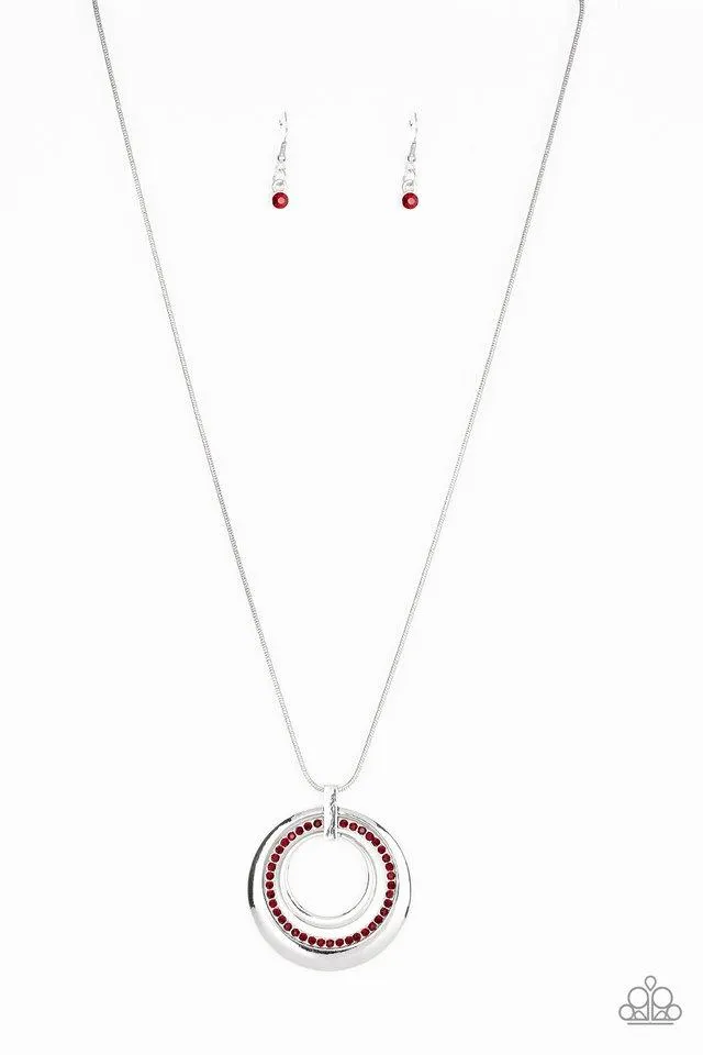 Paparazzi Necklace ~ Gather Around Gorgeous - Red