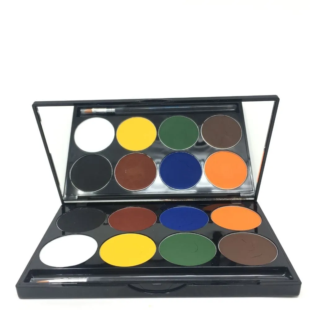 PARADISE MAKEUP AQ BASIC - 8 COLOUR FACE PAINTING PALETTE