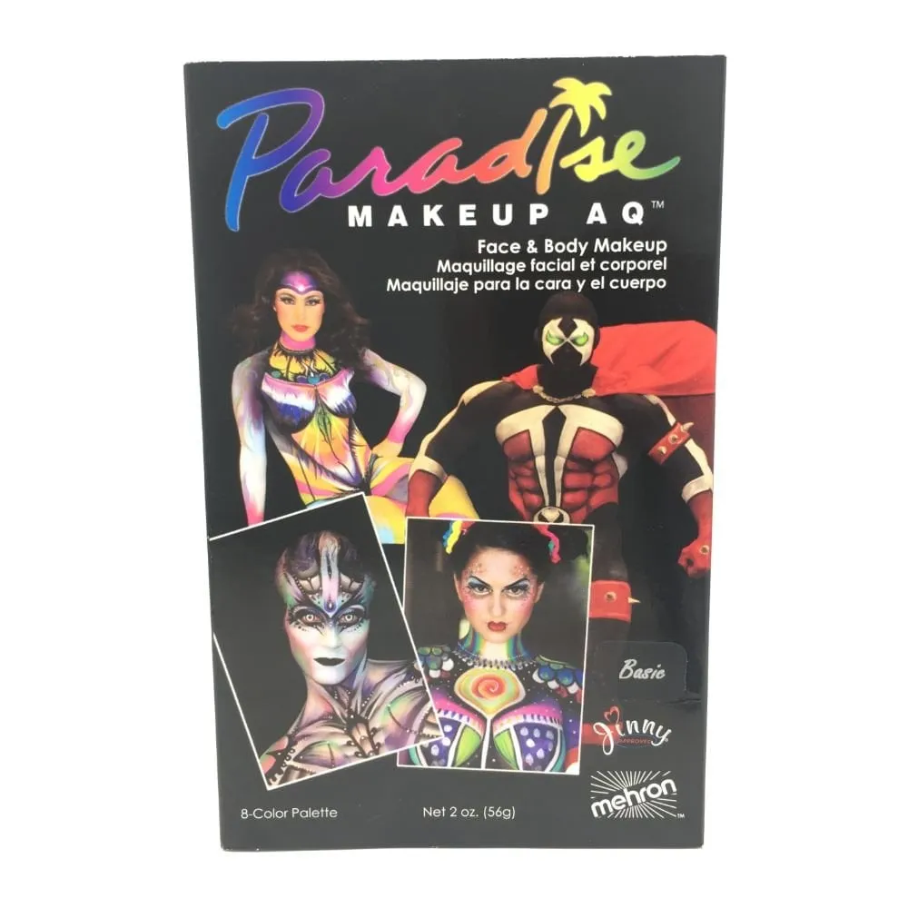 PARADISE MAKEUP AQ BASIC - 8 COLOUR FACE PAINTING PALETTE