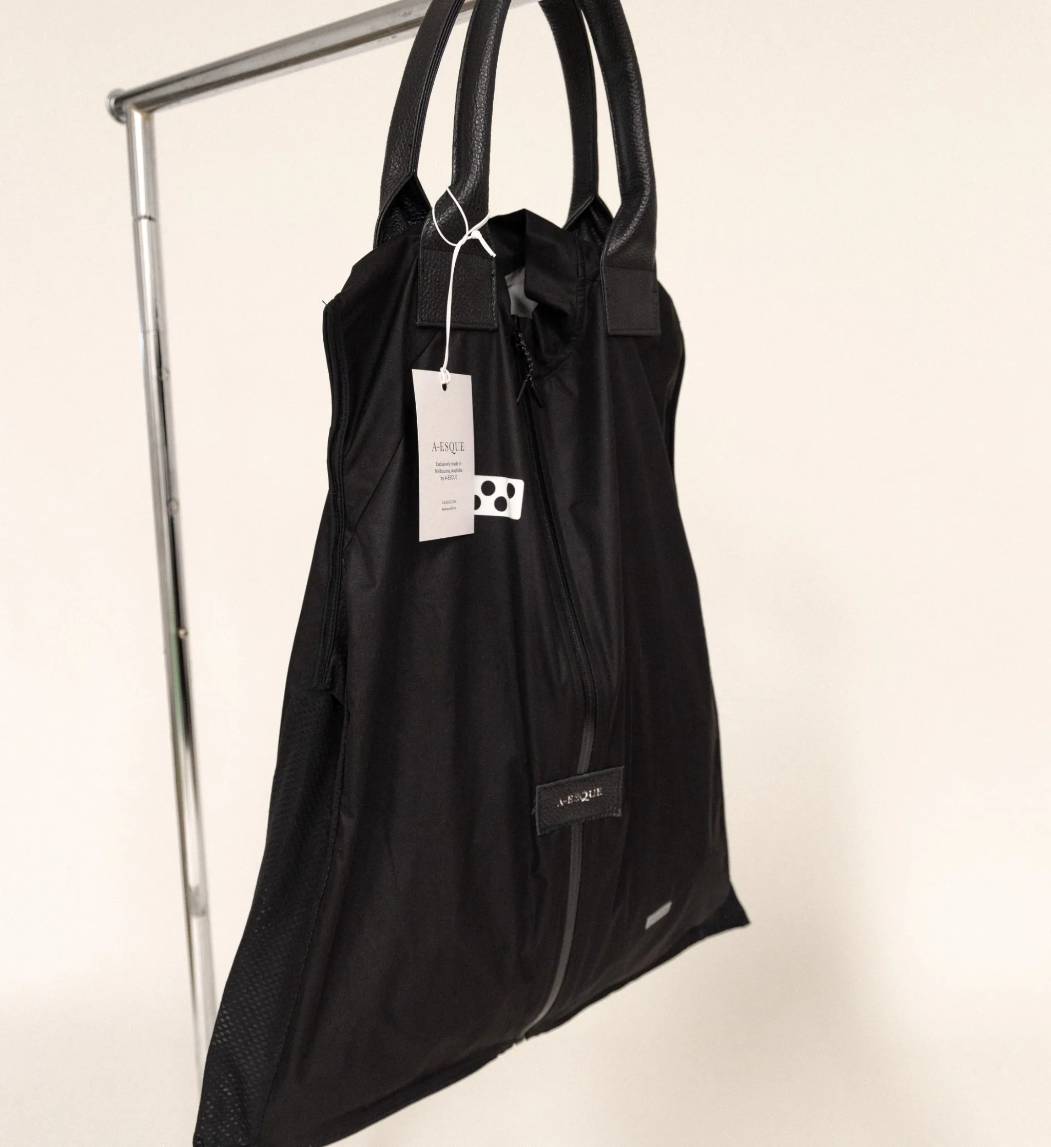 Pedla x A-ESQUE / Upcycled Gilet Tote - Black