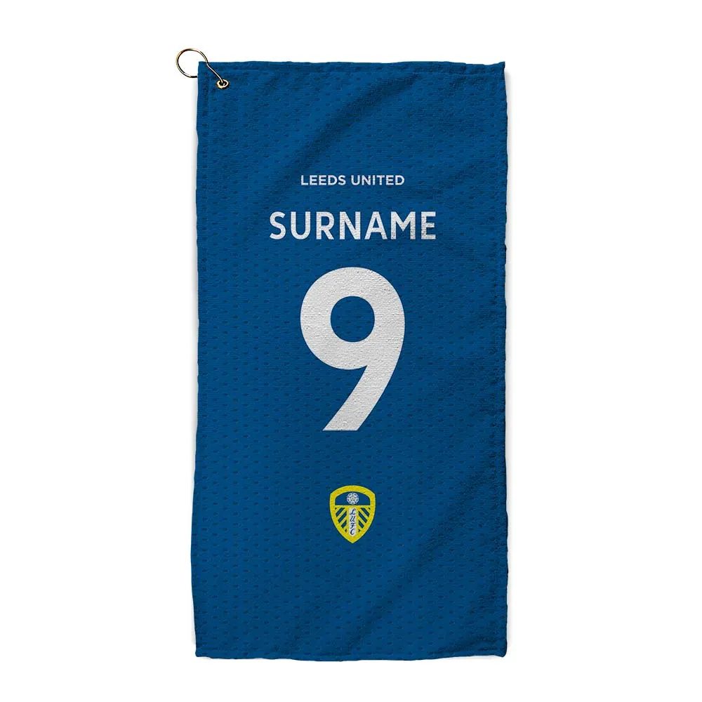 Personalised Leeds United FC Shirt Golf Towel