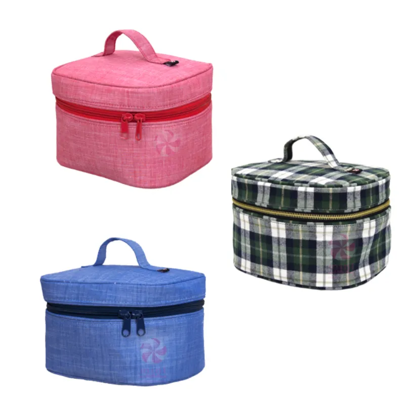 Personalized Cosmetic Case Train Style Choose Your Color