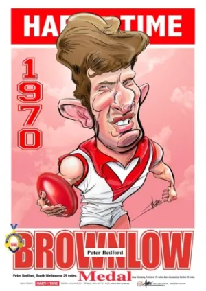 Peter Bedford, 1970 Brownlow, Harv Time Poster