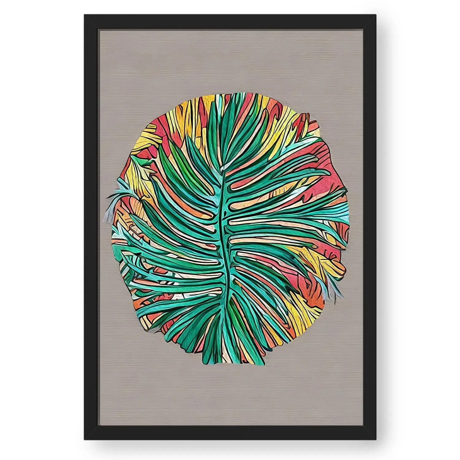 Philodendron Leaf Artistic Style