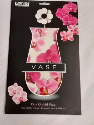 Pink Orchid Expandable Vase