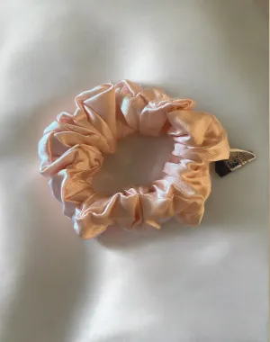 Pink Silk Hair Scrunchie