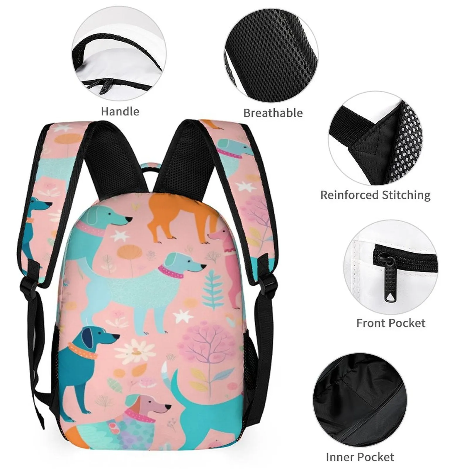 POD Upload Your Photo High Quality Children's Schoolbag Kids Backpack