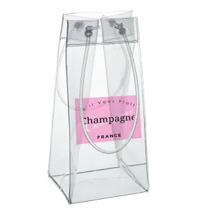 Portable Clear Wine Bag/Cooler - Bubbles