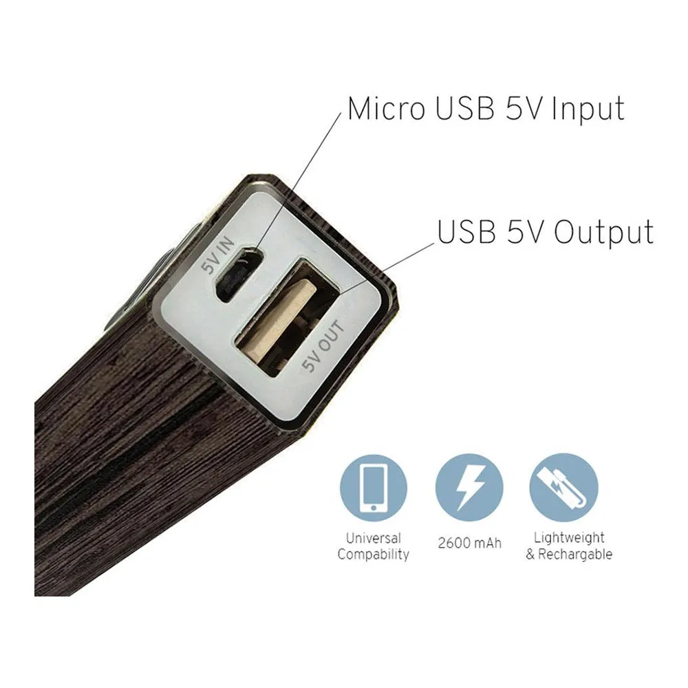 Portable Phone Charger Wood