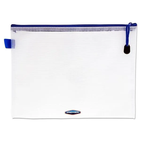 Premto - B5 Extra Durable Expandable Mesh Wallet - Clear Pearl