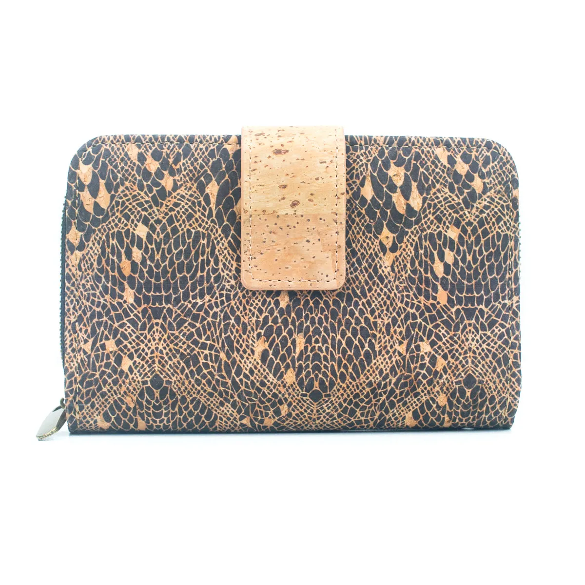 Prenium cork  women card zipper vegan wallet BAGP-171