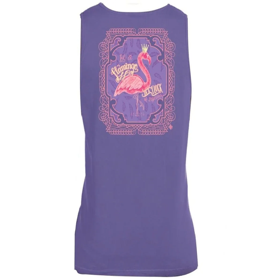 Purple-Be a Flamingo in a Flock of Pigeons, Jane Marie Tank--cute ladies! *