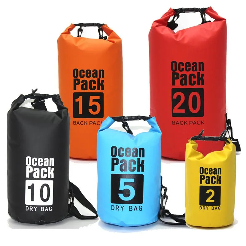 PVC Waterproof Dry Floating Duffel Bag Swimming Storage Pack