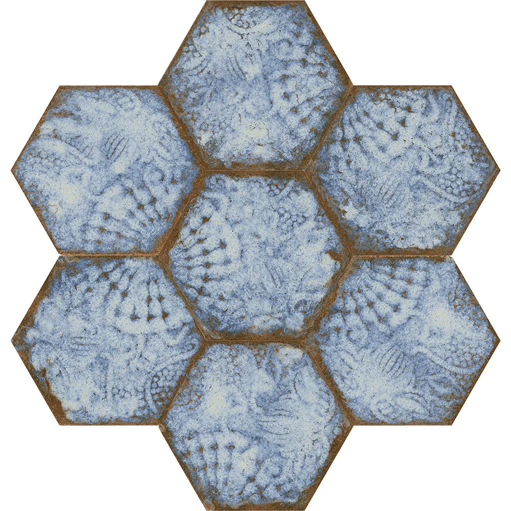 Reactive Marina, Hexagon - Porcelain Tile