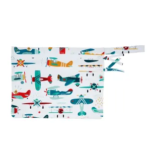 Retro Airplanes - Waterproof Wet Bag (For mealtime, on-the-go, and more!)