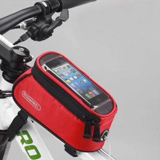 ROSWHEEL BICYCLE BAGS CYCLING BIKE FRAME IPHONE BAGS  HOLDER PANNIER MOBILE PHONE BAG CASE POUCH