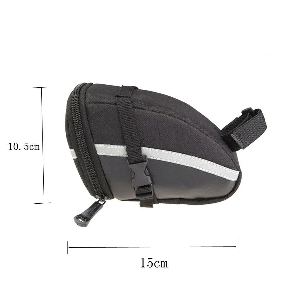 Roswheel Bicycle Strap-On Bike Saddle Bag-Black