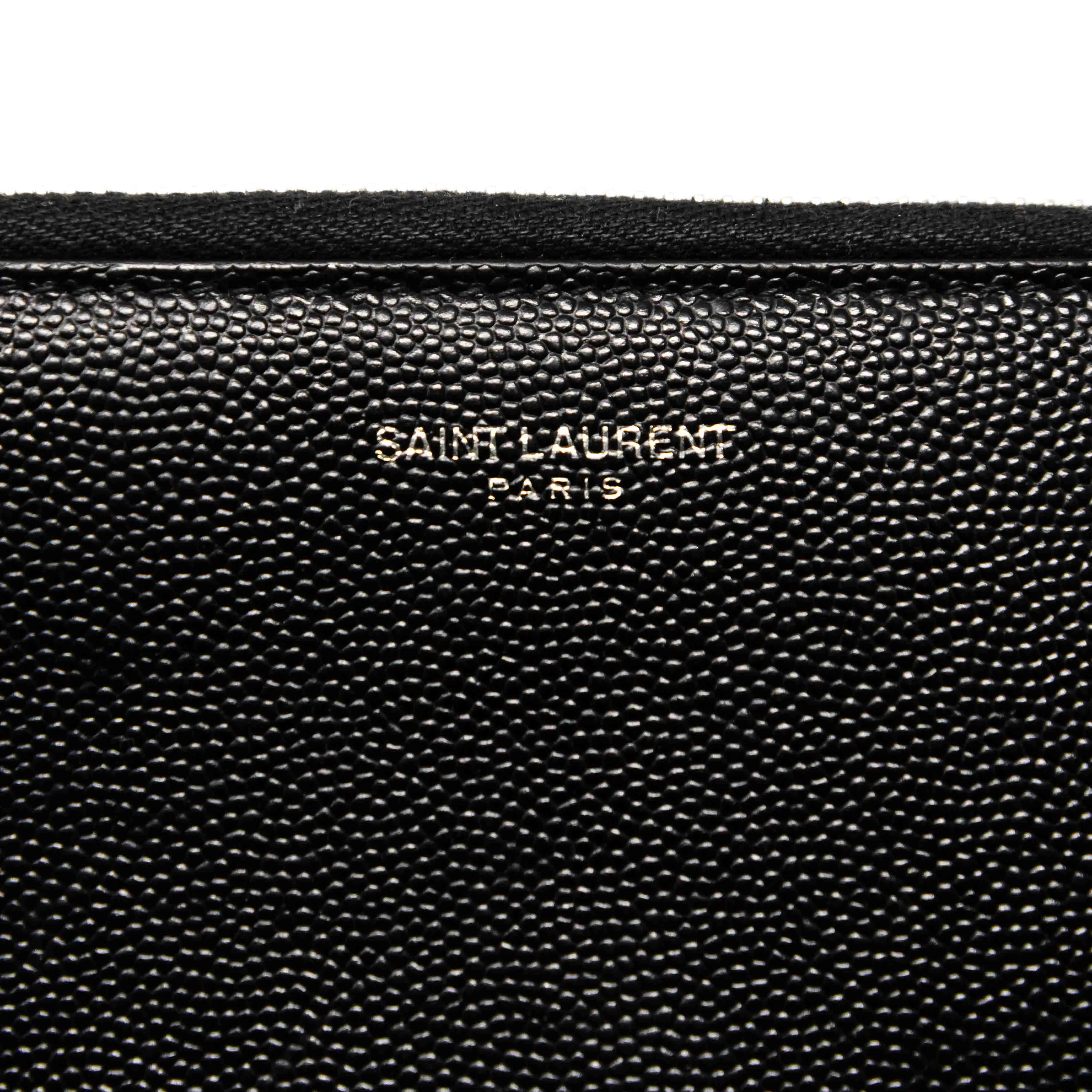 Saint Laurent Black Zip Wallet