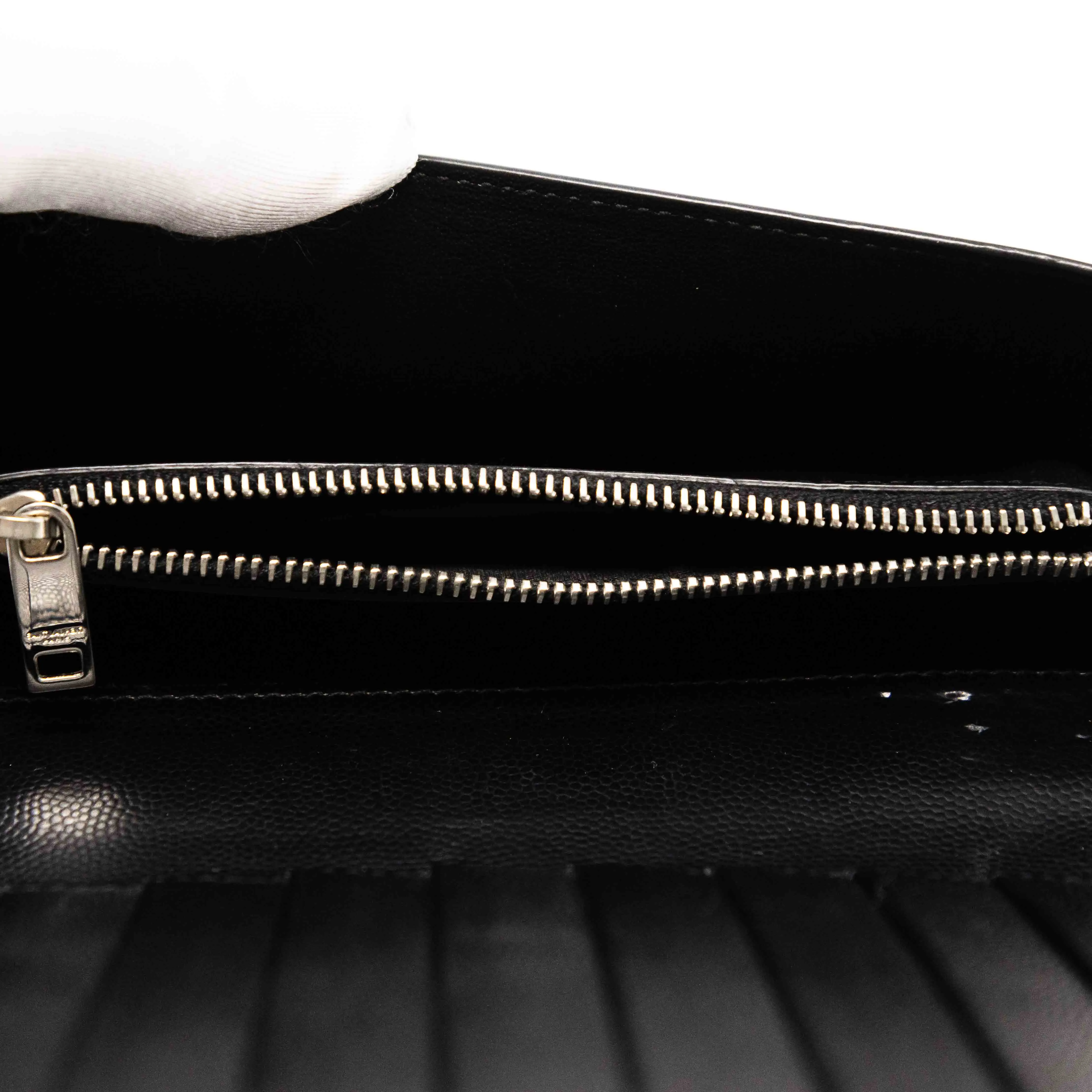 Saint Laurent Black Zip Wallet