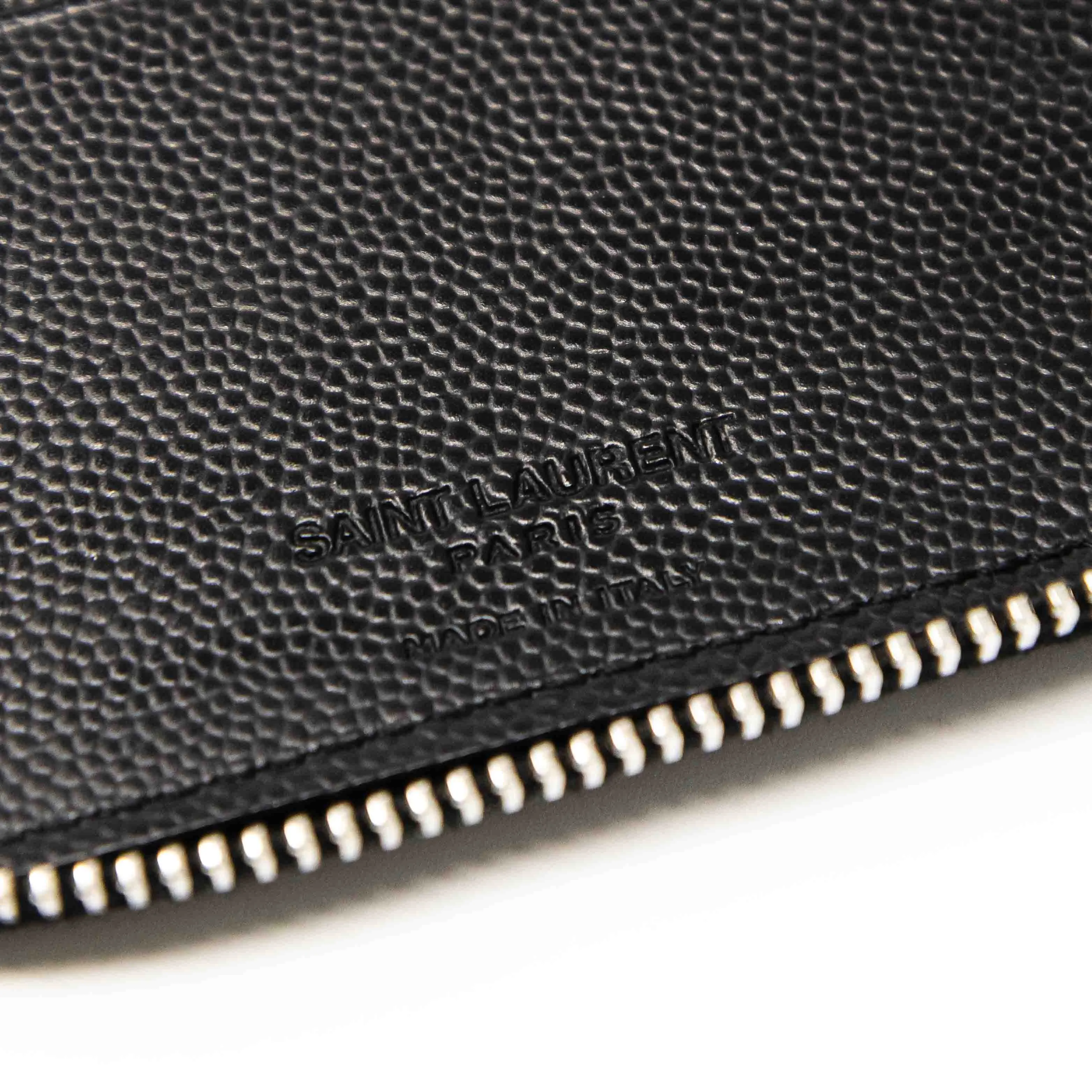 Saint Laurent Black Zip Wallet