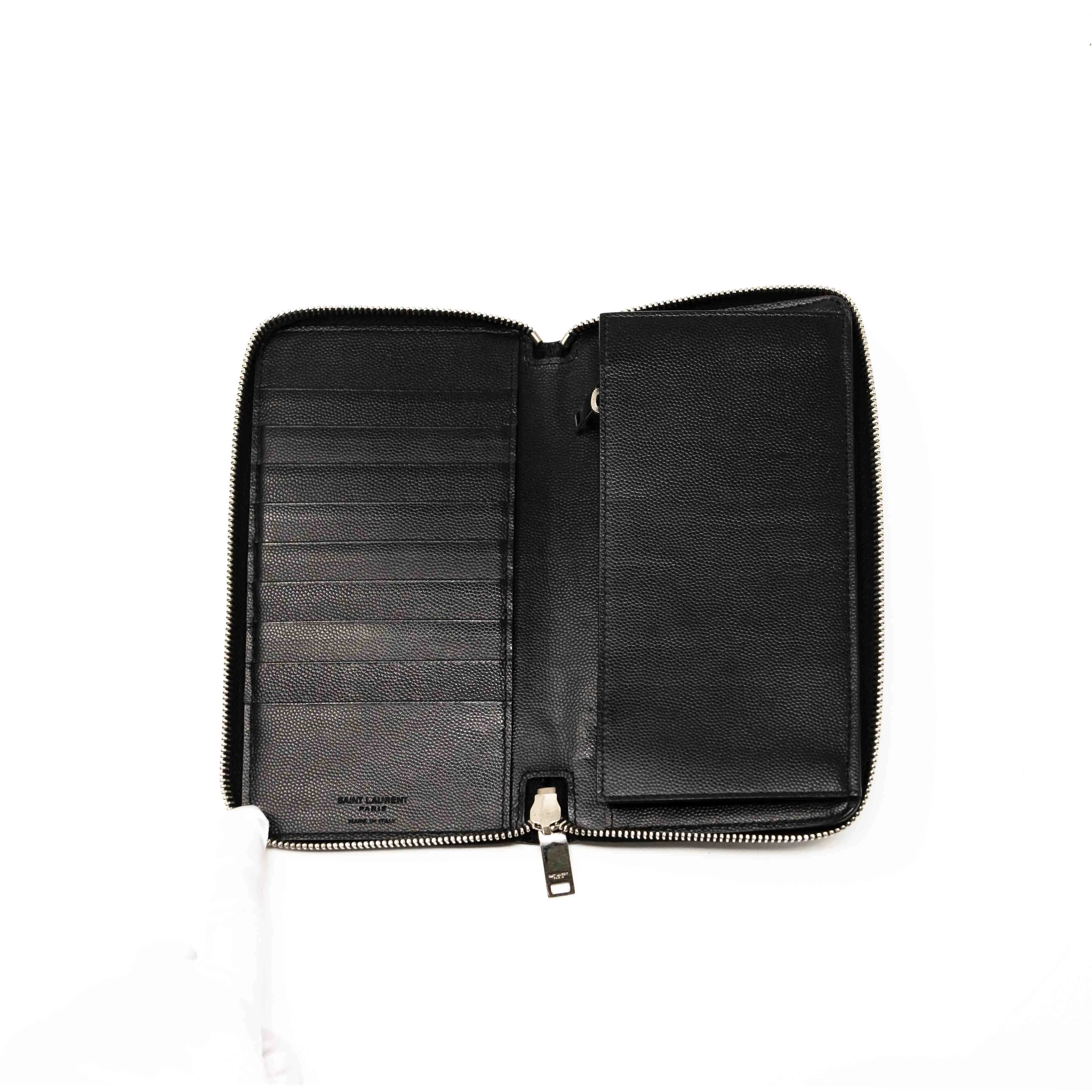 Saint Laurent Black Zip Wallet