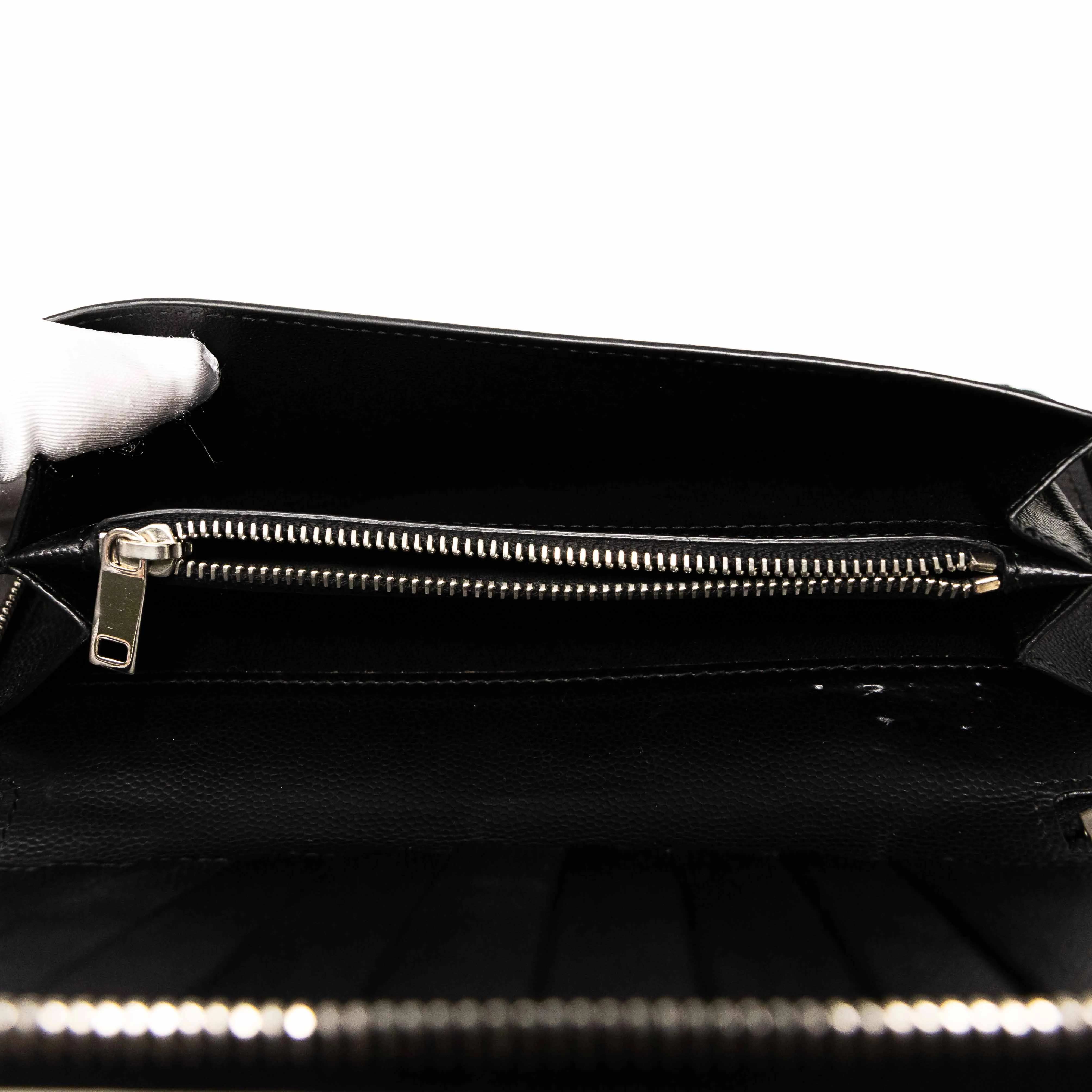 Saint Laurent Black Zip Wallet