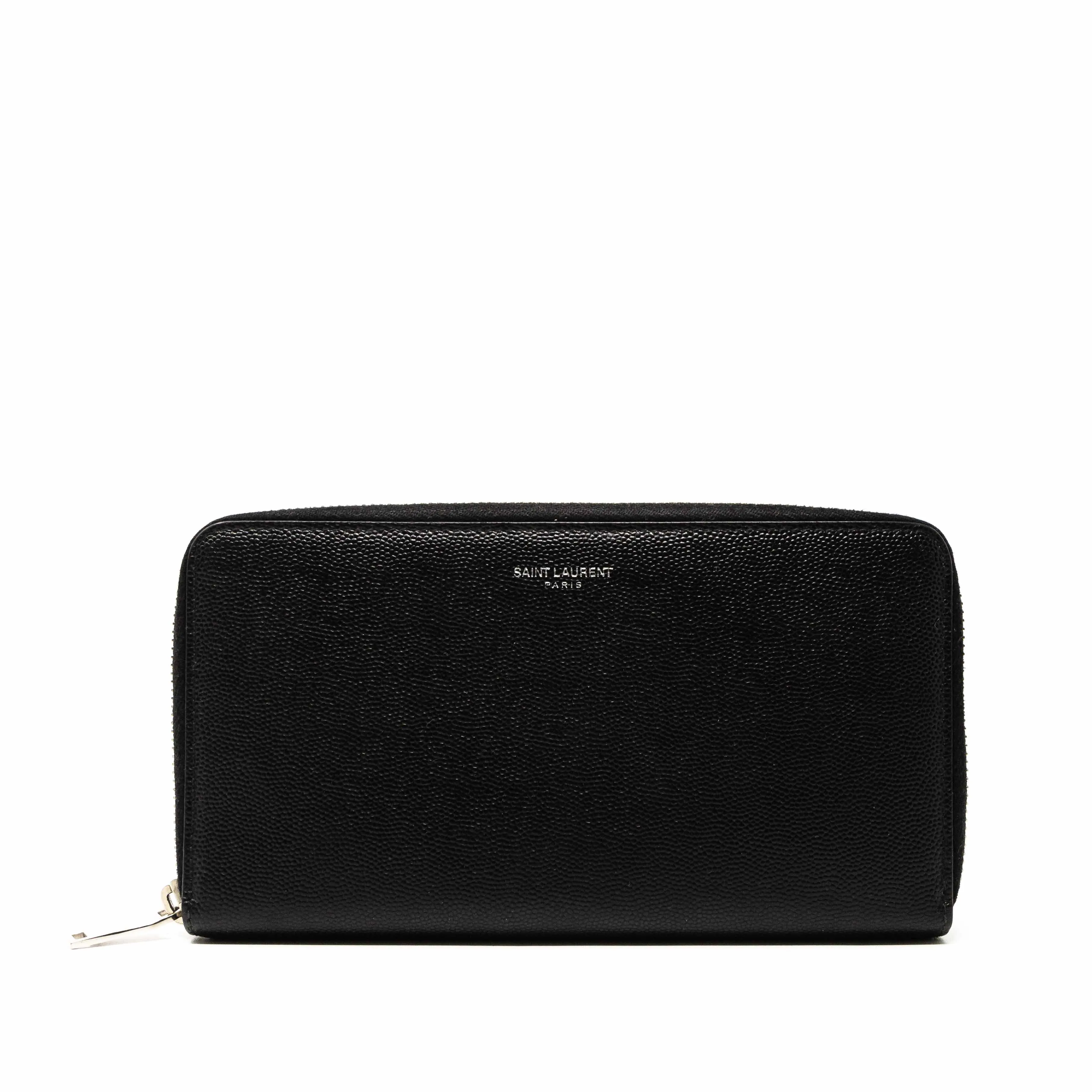 Saint Laurent Black Zip Wallet