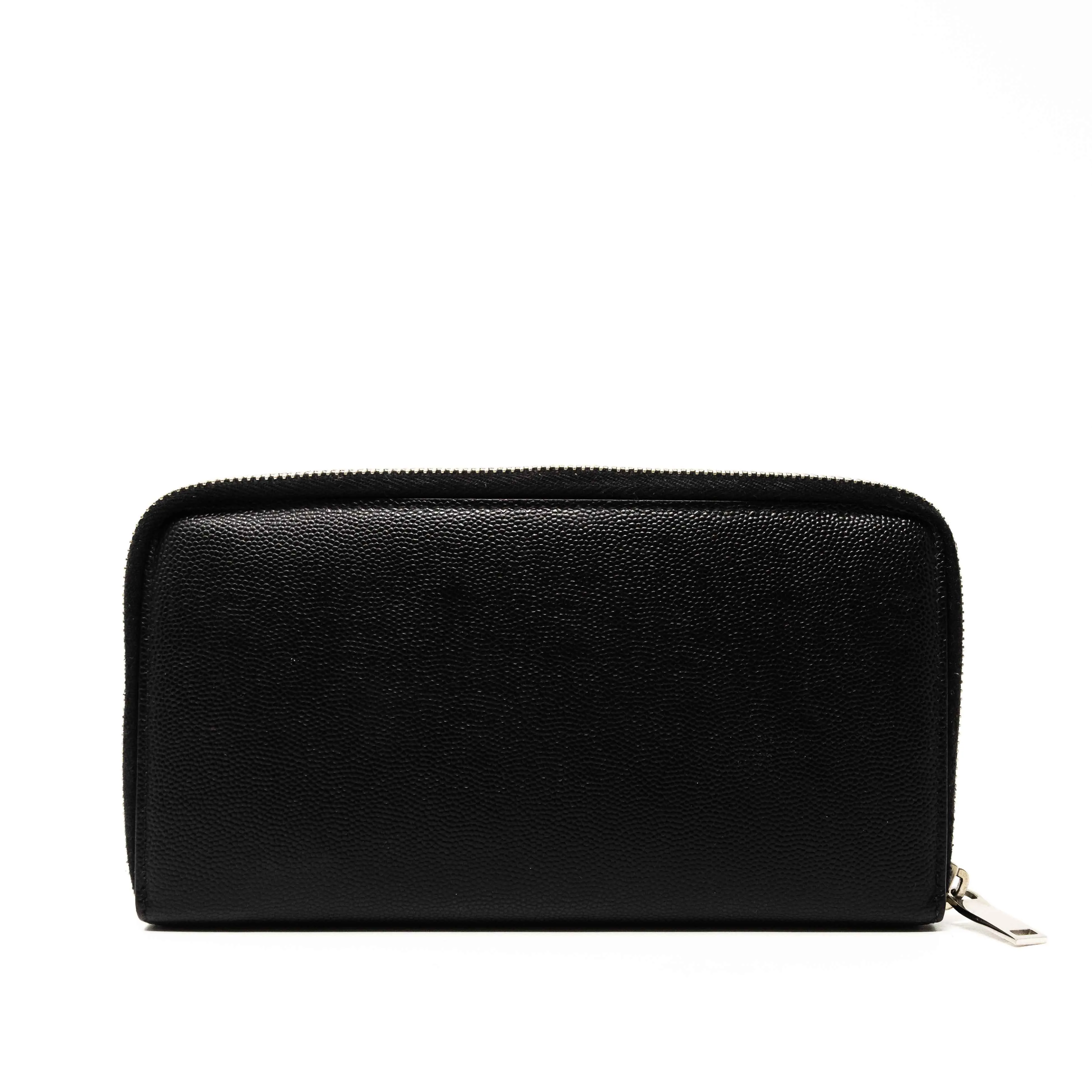 Saint Laurent Black Zip Wallet