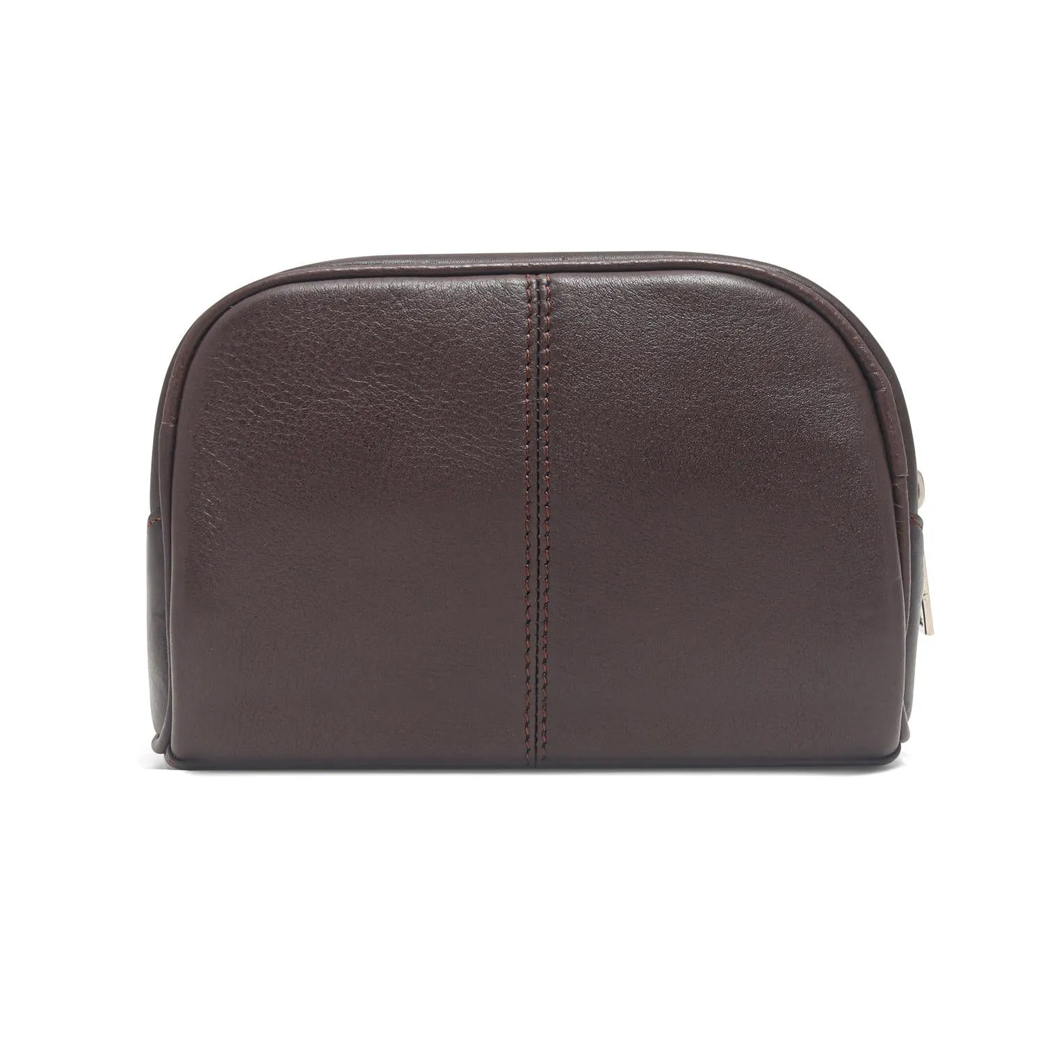 Sasha Red Leather Wash Bag for Women